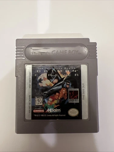 Batman Forever Nintendo Game Boy 1995, Cleaned And Tested, Working