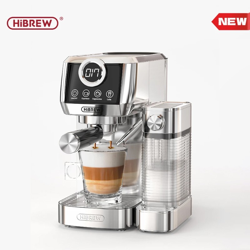 HiBREW H13A 3in1 Halbautomat Für Espresso/Cappuccino/Latte Automatik-Milchschaum