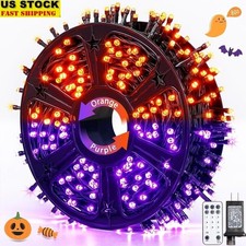LED Halloween Lights 173ft Color Changing Remote Control Indoor Outdoor 11 Modes