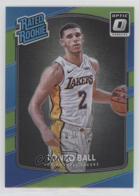 2017 Panini Donruss Optic Rated Rookie Lime Green Prizm 100/175 Lonzo Ball 0d6s