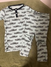 Kickee Pants Pajama Set Hot Rod Size 10