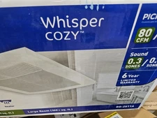 Panasonic Whisper Cozy 80/110 CFM Exhaust Bath Fan with Heater RG-Z811A