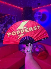 Popper Fan For Raves - Folding Hand Fan - Festival Fan