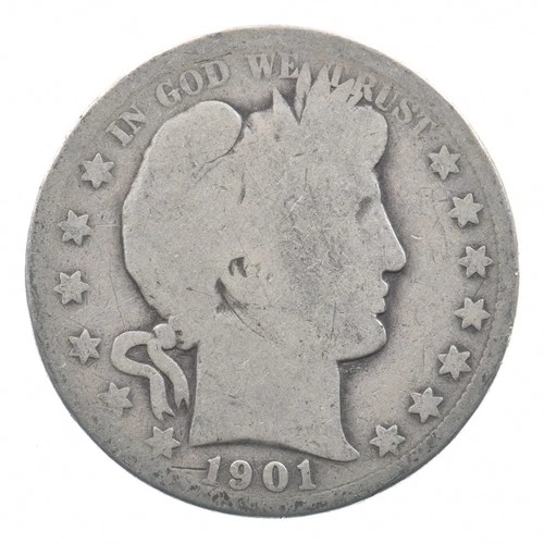 1901 Barber Half Dollar Estate Coin Collection *429