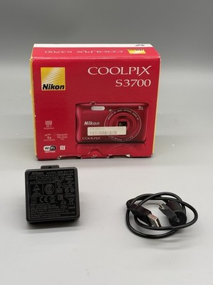 Original Nikon Coolpix S3700 OVP Verpackung Box Ladegerät EH-70P USB Kabel