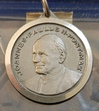 Rara Medaglia Argento Papa G. Paolo In Visita Madonna Dei Sette Veli Foggia 1987