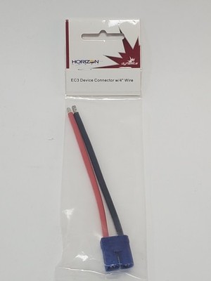 Dynamite RC EC3 Device Connector with 4'' 14 AWG Wire DYNC0010