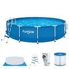 15' x 36" Outdoor Activity Round Frame Above Ground Swimming Pool Set (Open Box)
