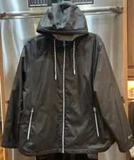 FREE COUNTRY sz XL bust 48" faux fur lined pockets long sleeves hooded  jacket