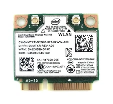 Intel 7260.HMW Dual Band Wireless-AC 7260 Network Adapter PCI Express Half Mini