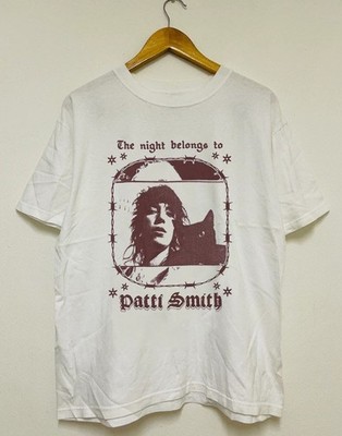 Vtg Patti Smith 100% cotton white short sleeve t-shirt QT6872