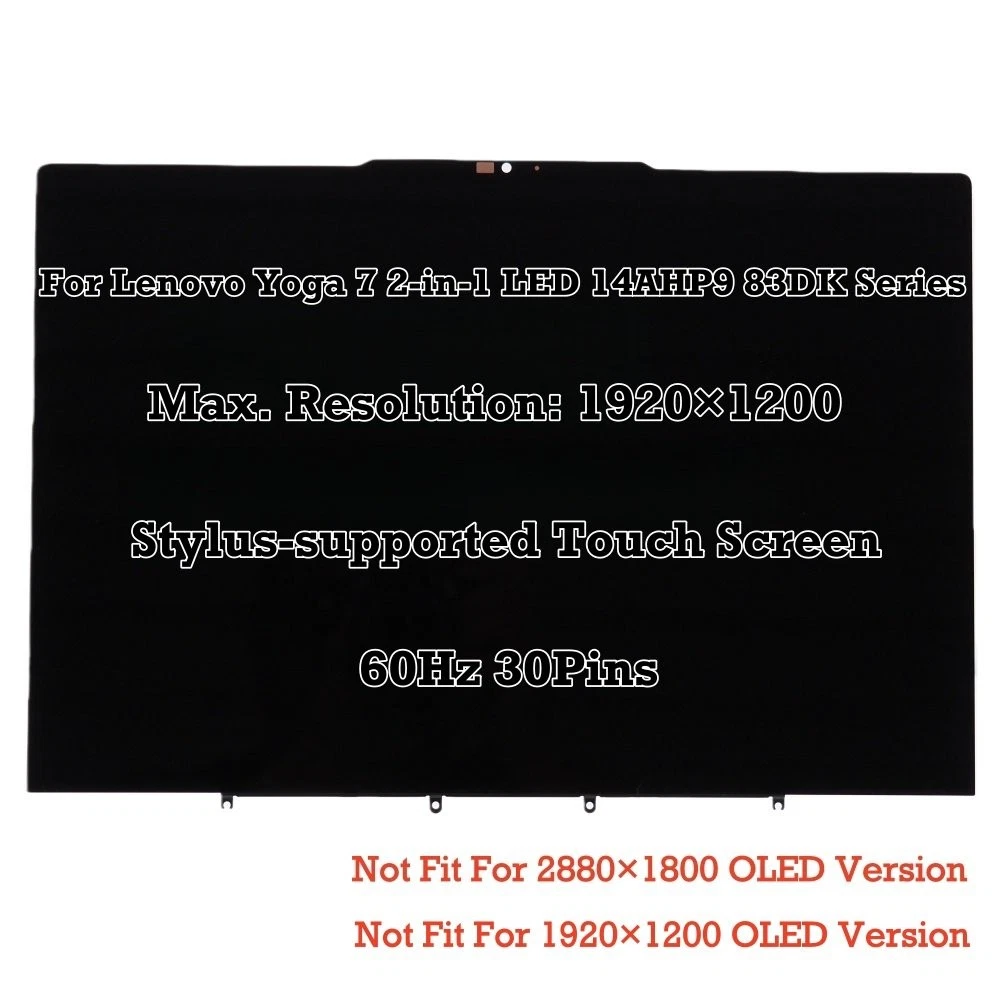 Écran LCD Tactile OLED Lenovo Yoga 7 2-en-1 14IML9 – 14" WUXGA – 5D10S40121 (neuf)