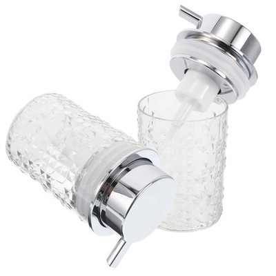  2 Pcs Facial Cleansing Foam Bottle Foaming Soap Pump Face Wash Dispenser Dish