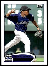 Jonathan Herrera 2012 Topps #576 Rockies MLB READ FREE SHIPPING AutographDen
