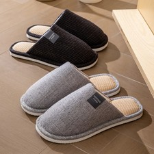 Unisex House Slippers Spring Fall Indoor Lightweight Quiet Flat Sole Comfortable