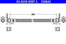 ATE Bremsschlauch 83.6239-0297.3 für PORSCHE BOXSTER 996 997 CAYMAN 911 986 987