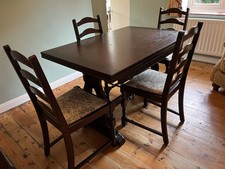 Jaycee Refectory Dining Table And Four Chairs