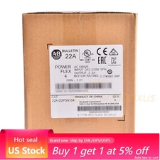New AB 22A-D2P3N104 PowerFlex 4 0.75 kW 1 HP AC Drive 22AD2P3N104 US Free Tax