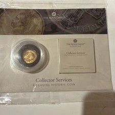 Royal Mint George V 1918 India Fine Gold Sovereign Mint Condition