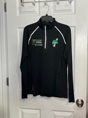 OGIO Endurance Monster Energy NASCAR Motorsports 1/4 Zip Pullover Womens L Black