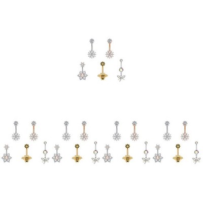 5 Pack Bauchnabelpearcing Bauchnabelpiercing-schmuck Klingelt -Piercing