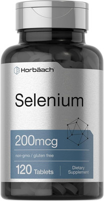 Selenium Supplement 200Mcg for Women and Men| 120 Tablets | Non-Gmo and Gluten F