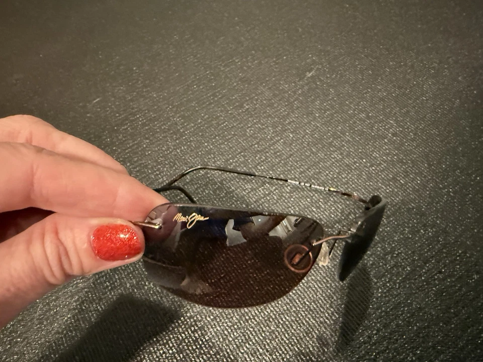 Maui Jim Kapalua MJ 502 23 钛合金运动镜框 + 毛伊玫瑰偏光镜片 — 第 3/4 张图片