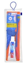 2- Pack Dr. Fresh Toothbrush on the Go Travel Kit TSA COMPLIANT  GREAT DEAL!!