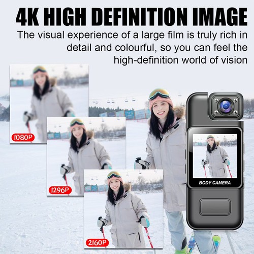 HD 4K Mini WiFi Camera Video Recorder Sports DV DVR Police Body Cam Night Vision - Picture 7 of 14