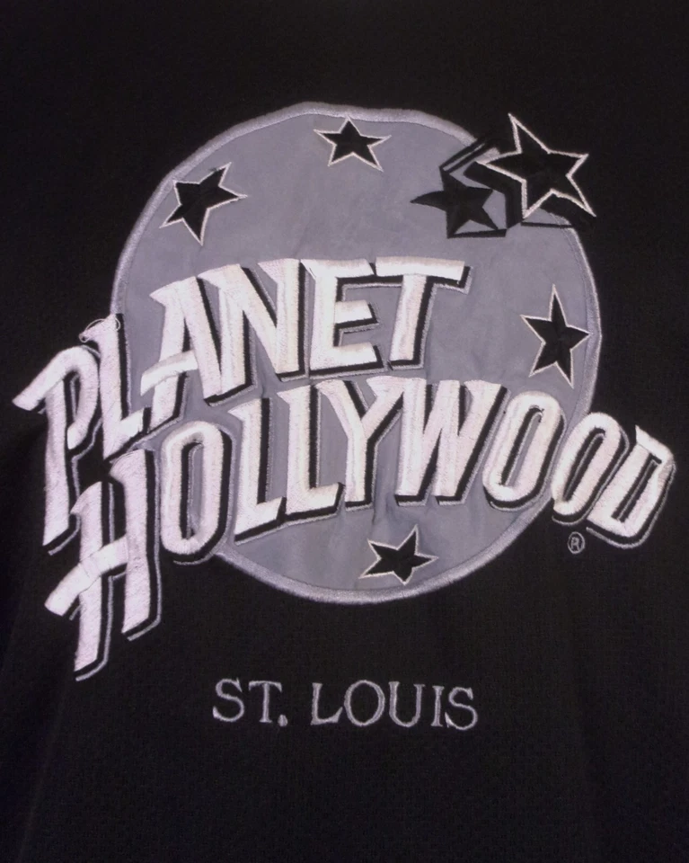 Camiseta deportiva de hockey vintage años 90 usada en excelente estado Planet Hollywood con logotipo cosido talla L Foto 2 de 4