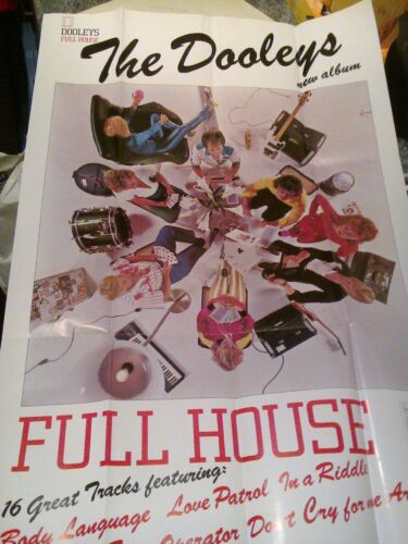 POSTER/THE DOOLEYS/FÜR ALBUM FULL HOUSE/WIE NEU.