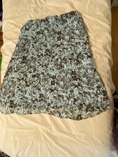 Norton McNaughton Skirt Blue W/ Flowers L