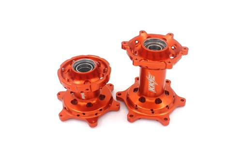 KKE Front Rear CNC Alloy Hubs Set For KTM EXC SX XC F 125-530CC 2003-2024 Orange - Picture 6 of 8