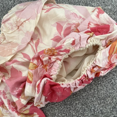 RIVER ISLAND IN OTHER WORDS SLEEVED CROPPED GYPSY TOP PINK FLORAL 12–VGC - Picture 6 of 6