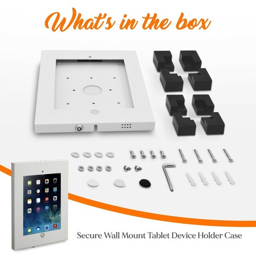 Pyle Security Wall Mount Lock & Key Holder Case for Apple iPad 2 3 4 & Air/Air2 - Picture 7 of 7