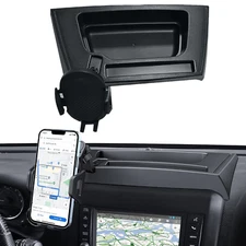 Upgrade Phone Holder Mount for 2011-2017 Jeep Wrangler Dash Storage Box Tray