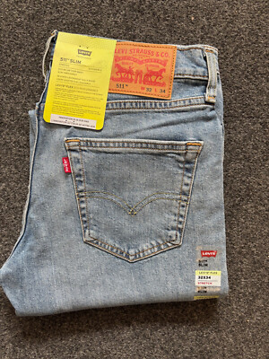 Levis Jeans 511 Slim Flex Men Blau Eco Performance Stretch Herren Denim
