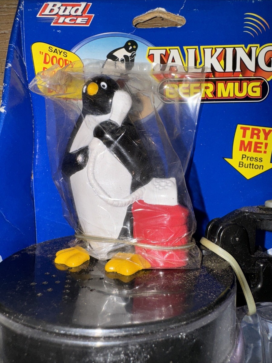 Vintage 1997 Anheuser-Busch Bud Ice Beware The Penguins Talking