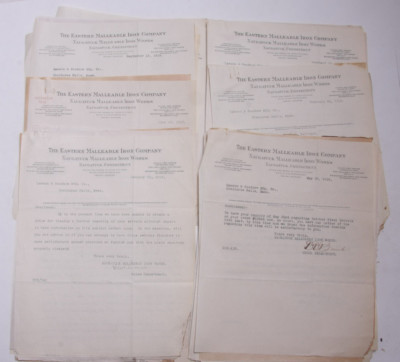 1918 Lamson Goodnow WW1 Eastern Malleable Iron Co Naugatuck CT Ephemera L788E