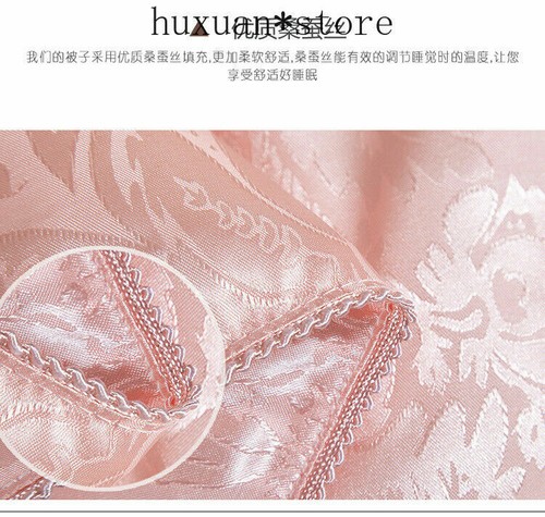 100% Silk Comforter Mulberry Silk Queen Size Tribute Chinese Silk Bedding Duvet - Picture 13 of 23