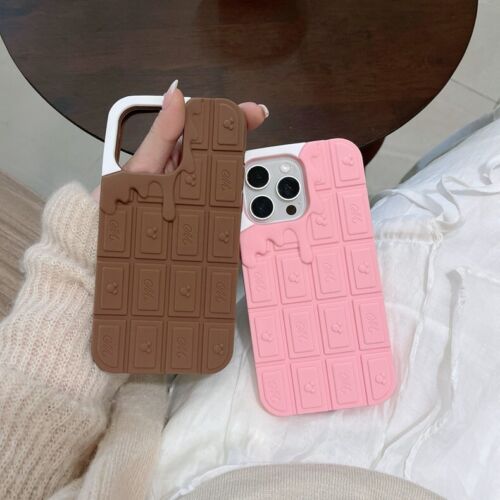 Custodia telefono cioccolato fuso 3D design caramelle antiurto per iPhone Samsung - Foto 3 di 13