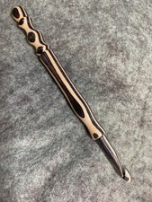 Hand carved Barnwood Wood YARN CROCHET HOOK size K