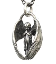 Guardian Angel Necklace Long Chain Unusual Christmas presents