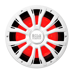 Boss MRGB10W Audio 10" MRG10W Subwoofer w/RGB Lighting - White - 800W - Picture 1 of 1