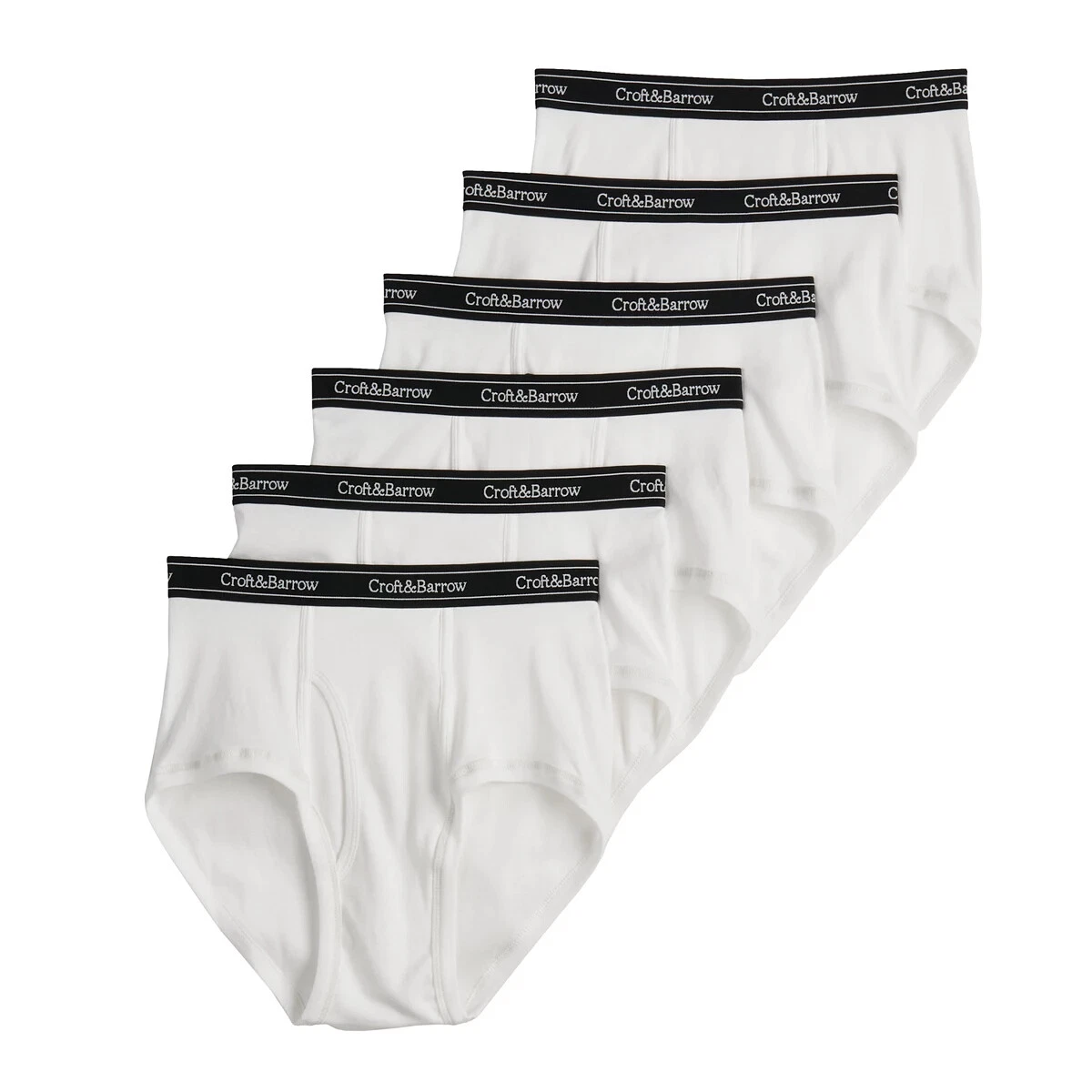 Stafford 6 Pack 100% Cotton Full-Cut Briefs White (30) : :  Clothing, Shoes & Accessories