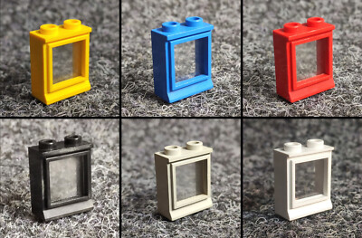 Lego 7026 / 7026c01 Fenster mit Scheibe 1x2x2 - FARBE wählen - X1