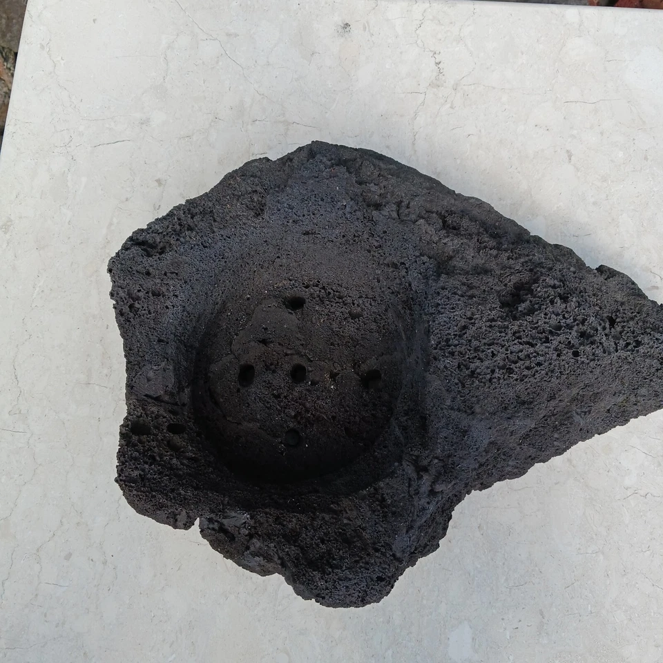 Handmade Stone Planter Rock Pot For Bonsai Cactus Succulent Plants - Image 3 of 4