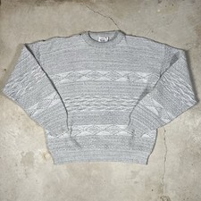 Vintage Bay Area Traders Made in USA Knit Textured Sweater Men’s Large