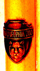 "PHILADELPHIA ZOO"  Brass Emblem Attached to a Blank Pink Bullet Pencil — photo 6