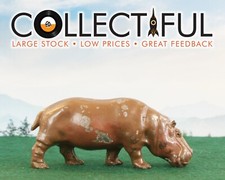 BRITAINS SCALE VINTAGE LEAD FIGURE - ZOO ANIMALS - HIPPO   977